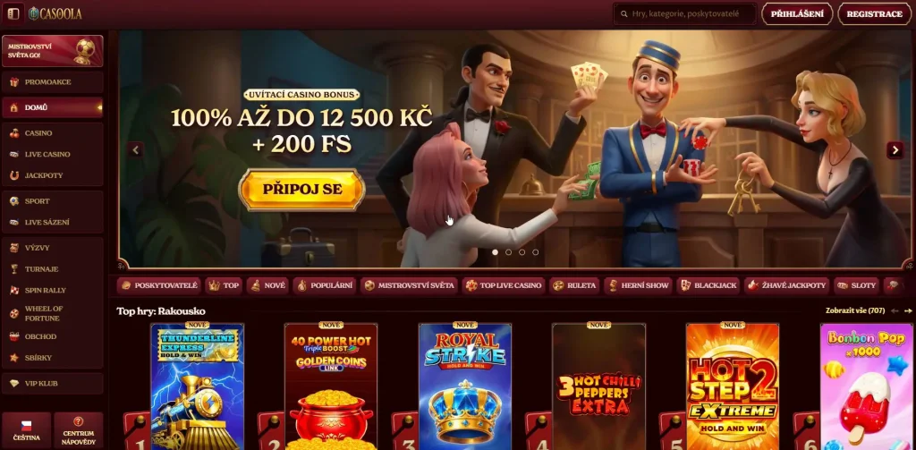 Casoola Casino vám dá až 12 500 Kč k vašemu prvnímu vkladu a dalších 200 roztočení zdarma.